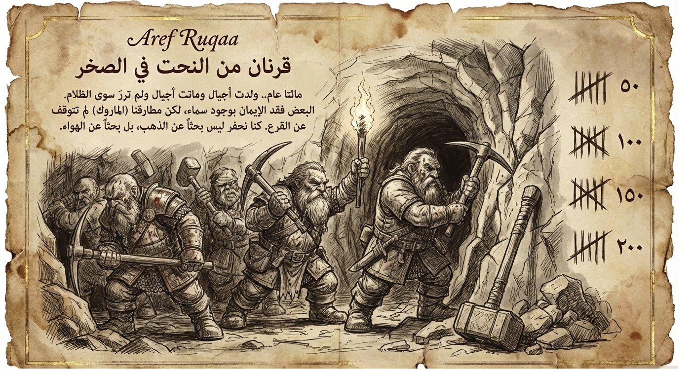 قرنان من النحت